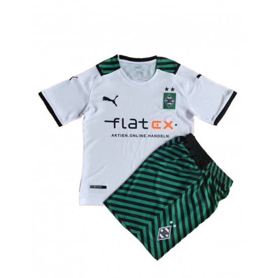 Camisola Borussia Mönchengladbach Criança Equipamento Primeiro 2021-2022 Manga Curta